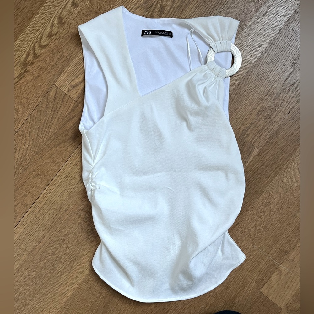 NEW Zara small white blouse